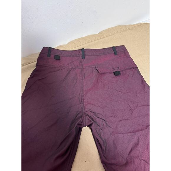 Alexander Wang Shorts Mens 32 Burgundy Black Utility Cargo Mesh Lined Zip Fly - Picture 7 of 15